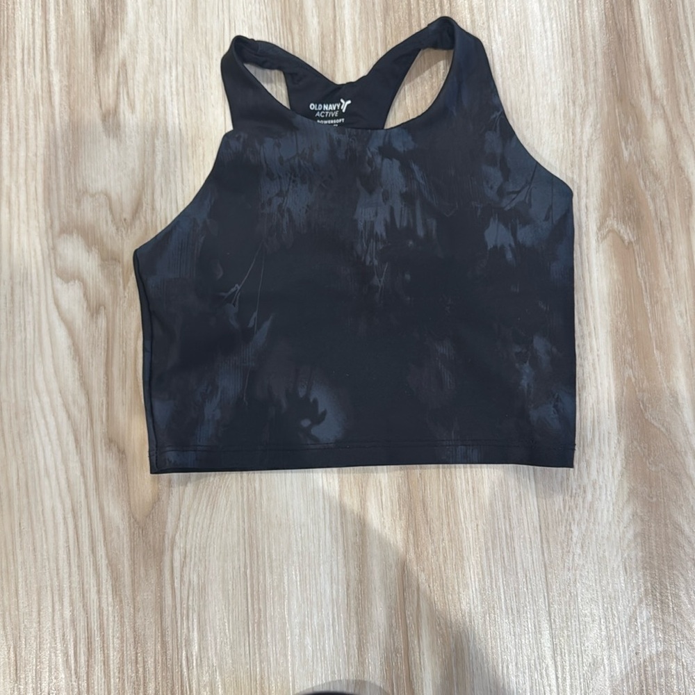 Girls black old navy sports bra size 6